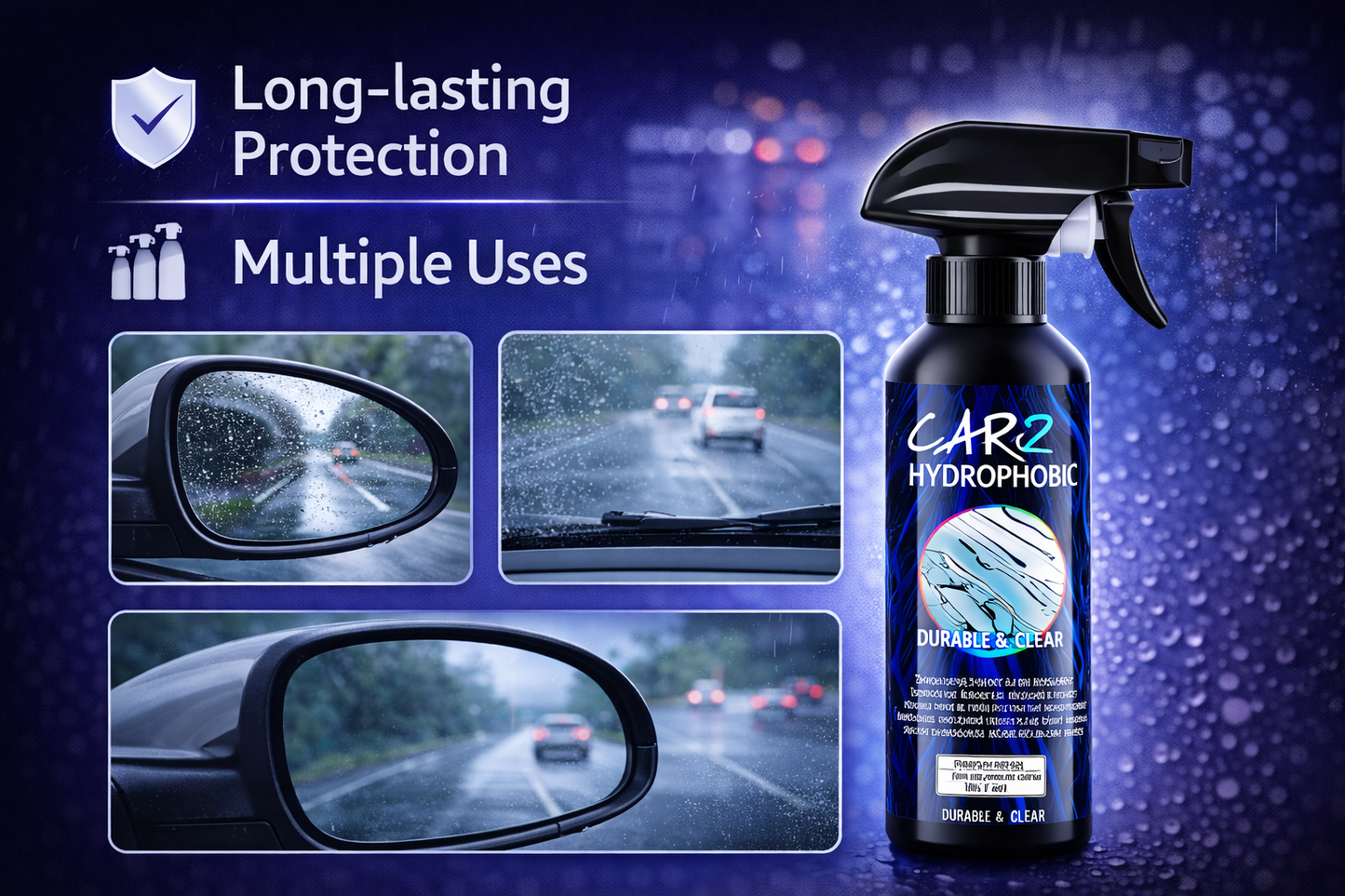 Carro Gear Spray Hidrofóbico para Parabrisas