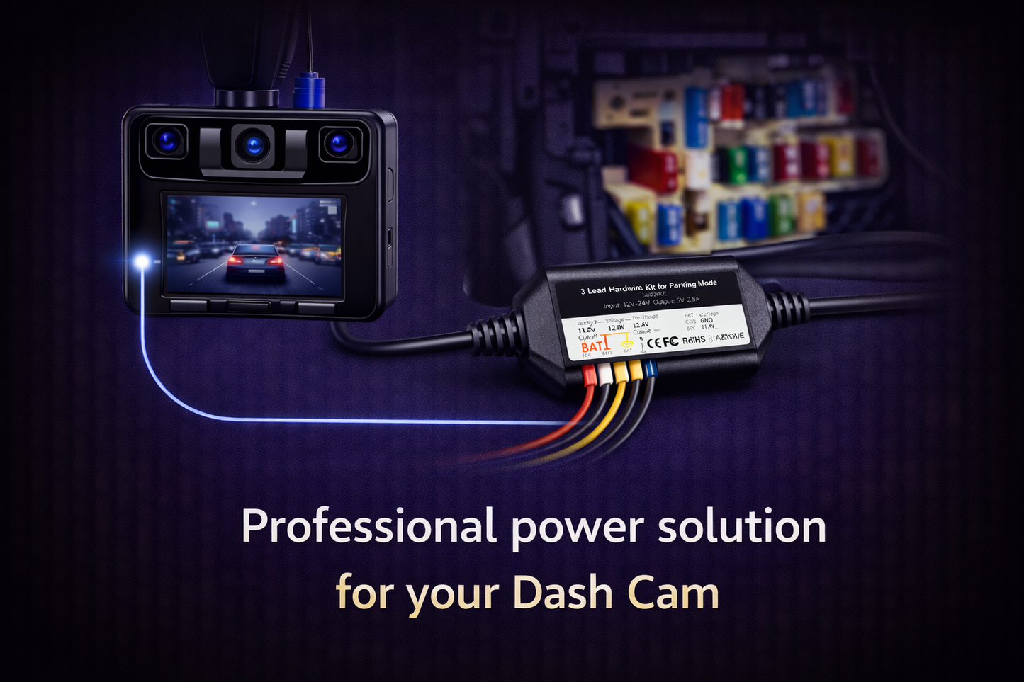 Carro Gear Kit Cableado Parking Mode