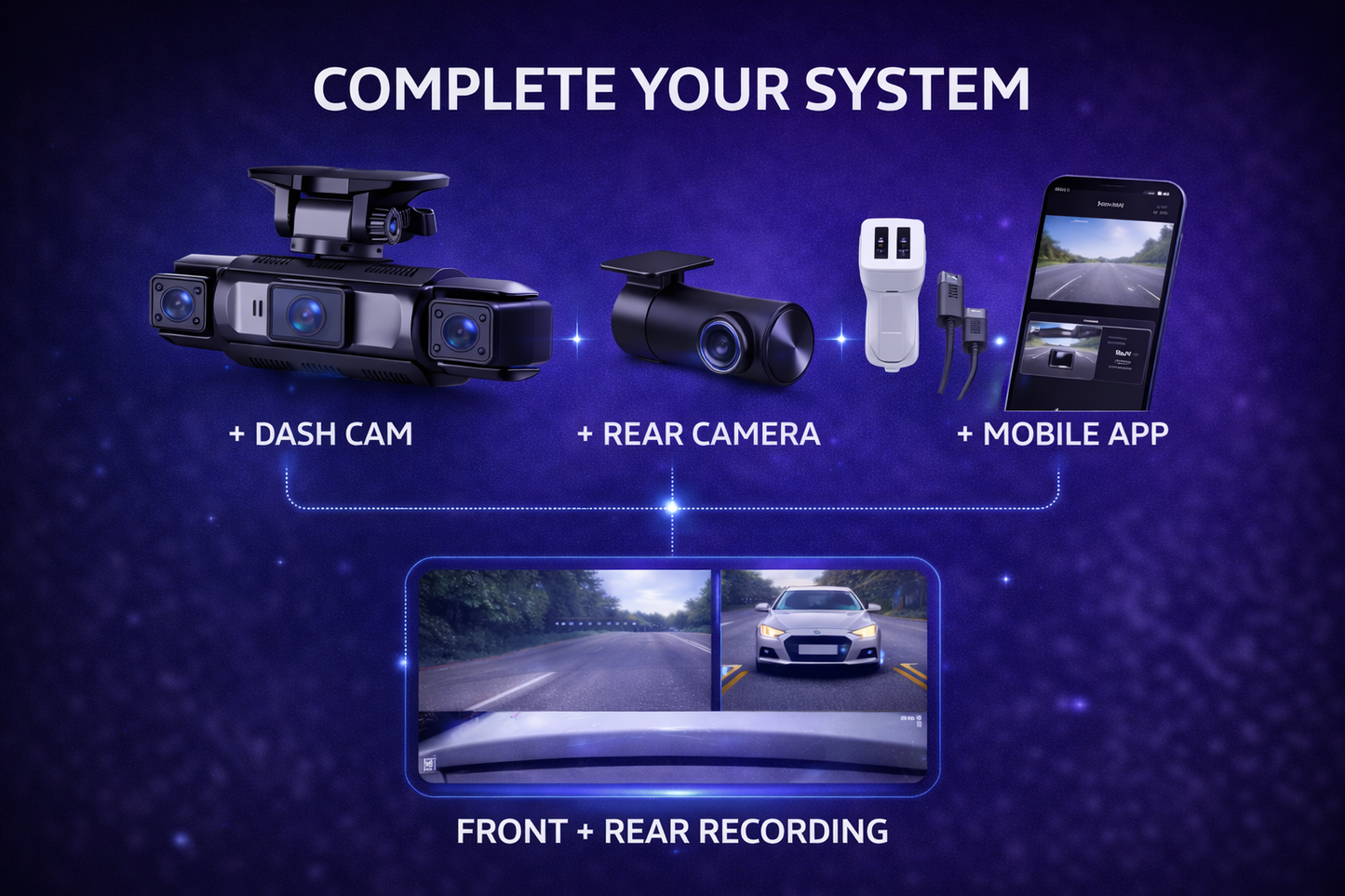 Carro Gear Cámara Trasera Adicional