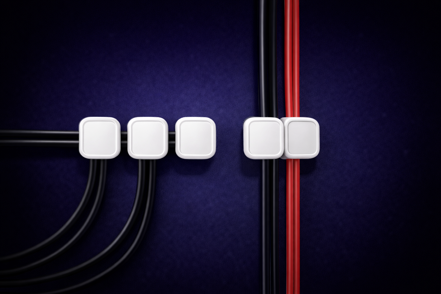 Carro Gear Clips Magnéticos Oculta-Cables